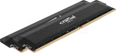 Kit Barrettes mémoire 32Go (2x16Go) DIMM DDR5 Crucial Pro OC Gaming 6000MHz (Noir)