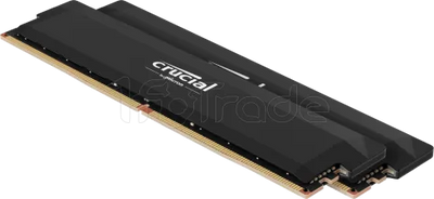 Kit Barrettes mémoire 32Go (2x16Go) DIMM DDR5 Crucial Pro OC Gaming 6000MHz (Noir)