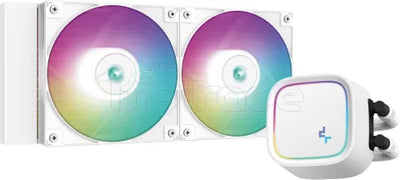 Kit Watercooling AIO DeepCool LE520 RGB - 240mm (Blanc)