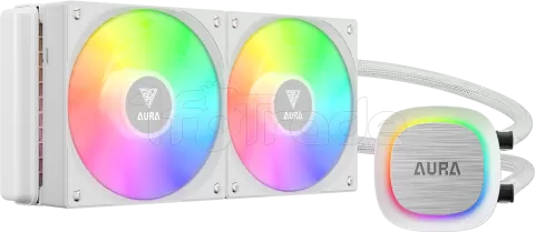 Kit Watercooling AIO Gamdias Aura GL V2 RGB - 240mm (Blanc)