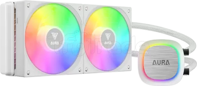 Kit Watercooling AIO Gamdias Aura GL V2 RGB - 240mm (Blanc)