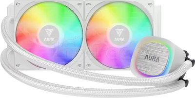 Kit Watercooling AIO Gamdias Aura GL V2 RGB - 240mm (Blanc)