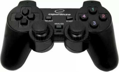 Manette de jeu Esperanza Corsair EG106 pour PC (Noir)