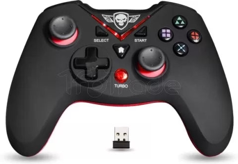 Manette de jeu sans fil Spirit of Gamer XGP Xtrem pour PS3 (Noir/Rouge)