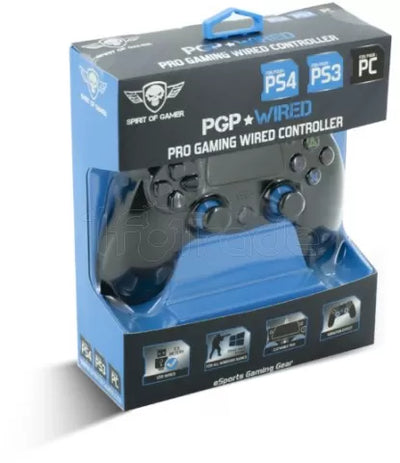Manette de jeu Spirit of Gamer PGP Pro Gaming pour PS4 (Noir)
