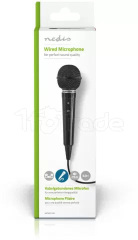 Microphone filaire Nedis MPWD01BK (Noir)