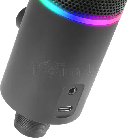 Microphone Mars Gaming MMIC-XT RGB avec bras de montage (Noir)