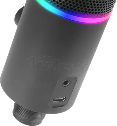 Microphone Mars Gaming MMIC-XT RGB avec bras de montage (Noir)