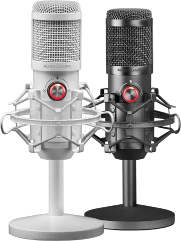 Microphone sur pied Mars Gaming MMICX Pro Studio (Blanc)