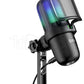 Microphone sur pied T'nB Illumination RVB (Noir)