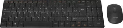 Pack 2en1 (Clavier/Souris) sans fil Advance Slim Compact (Noir)