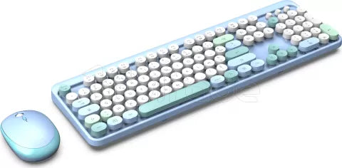 Pack 2en1 (Clavier/Souris) sans fil Mobility Lab Pure Color (Bleu)