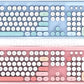 Pack 2en1 (Clavier/Souris) sans fil Mobility Lab Pure Color (Bleu)