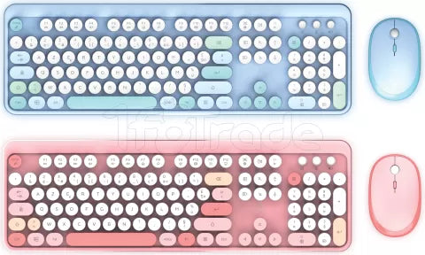 Pack 2en1 (Clavier/Souris) sans fil Mobility Lab Pure Color (Bleu)