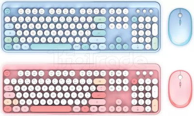 Pack 2en1 (Clavier/Souris) sans fil Mobility Lab Pure Color (Bleu)