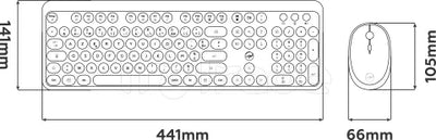 Pack 2en1 (Clavier/Souris) sans fil Mobility Lab Pure Color (Rose)