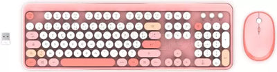 Pack 2en1 (Clavier/Souris) sans fil Mobility Lab Pure Color (Rose)
