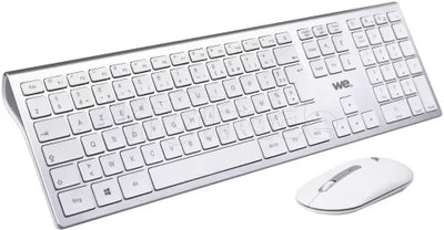 Pack 2en1 (Clavier/Souris) sans fil We (Gris/Blanc)