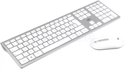 Pack 2en1 (Clavier/Souris) sans fil We (Gris/Blanc)