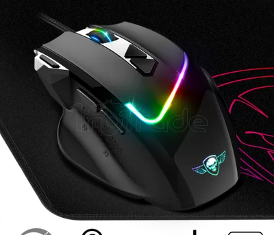 Souris filaire Gamer Spirit of Gamer Pro-M3 RGB (Noir) avec tapis