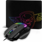 Souris filaire Gamer Spirit of Gamer Pro-M3 RGB (Noir) avec tapis