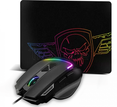 Souris filaire Gamer Spirit of Gamer Pro-M3 RGB (Noir) avec tapis