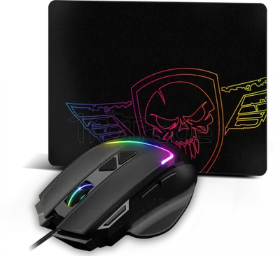 Souris filaire Gamer Spirit of Gamer Pro-M3 RGB (Noir) avec tapis