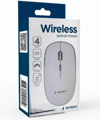 Souris sans fil Gembird (Blanc)